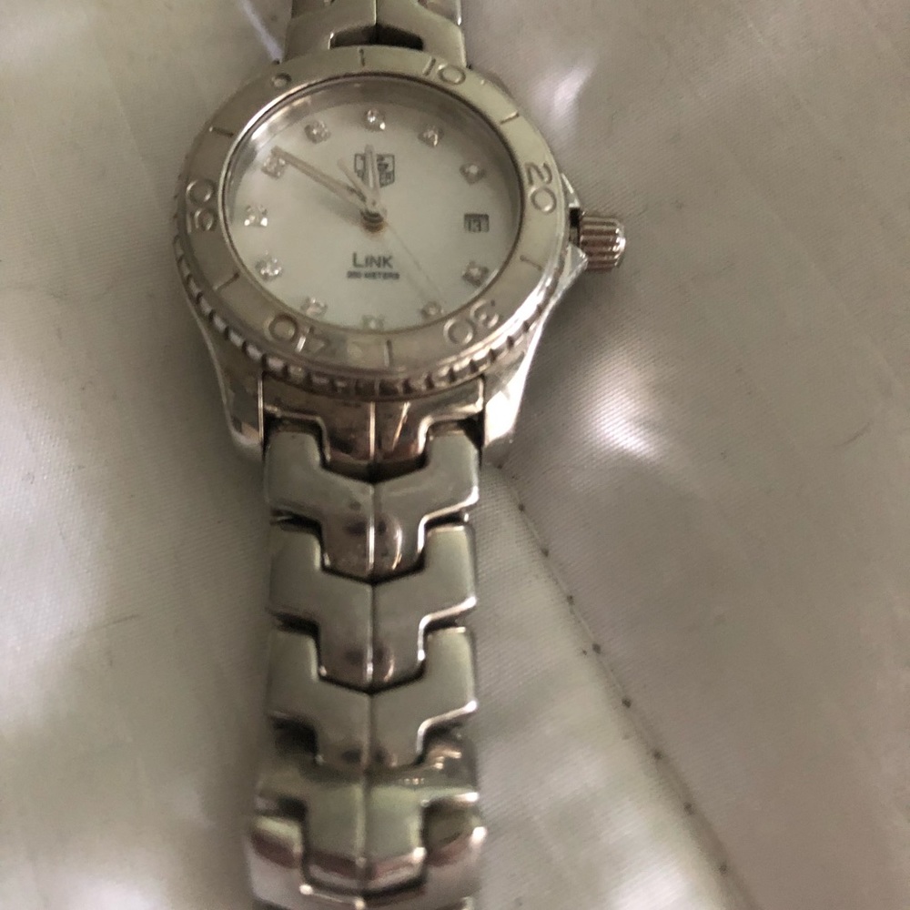 Women’s Tag Hauer silver link watch